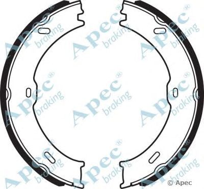 APEC BRAKING shu714 -  Комплект тормозных колодок